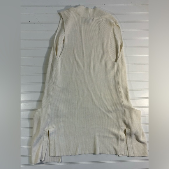 A Pea In The Pod Maternity Open Front Sweater Vest White Womens Size S/M - Picture 12 of 14